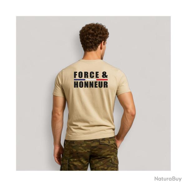Tee shirt Force Honneur Liser� Coyote