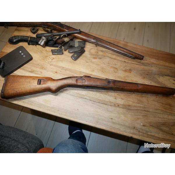 Crosse de MAUSER K98k Kriegsmodell marquage H 44 raccourci pour la chasse