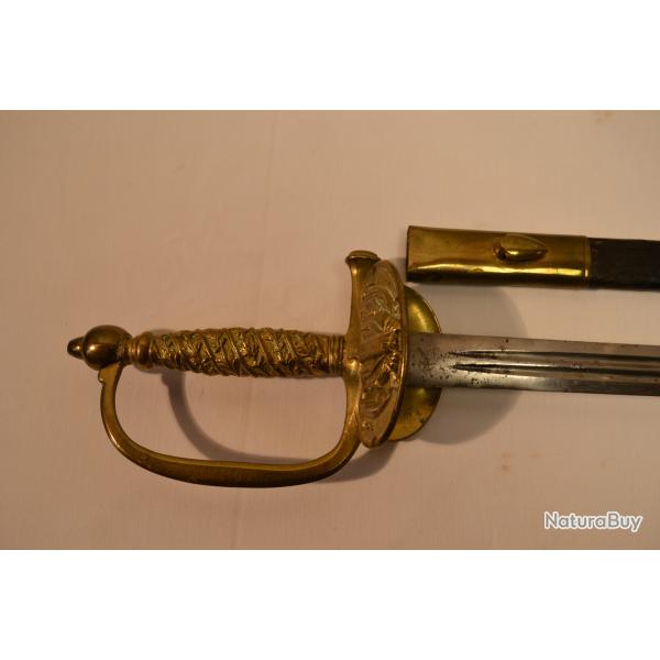 Ep�e � clavier GENDARMERIE  Sous-Officier de Justice Militaire - Mod�le 1853/72 - Avec fourreau