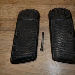 Paire de plaquettes de BROWNING 1910 version avec anneau de dragonne