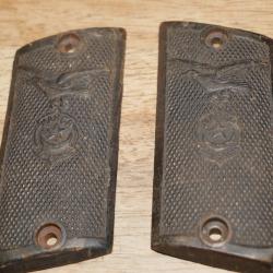 Paire de plaquettes MARCA REGISTRADA pour 7.65mm Espagnol