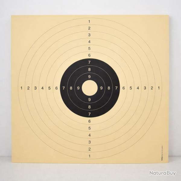 125 Cibles C50 pour le tir � 25 / 50 m - centre blanc