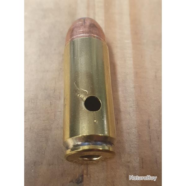 1 cartouche inerte de calibre 50 AE � balle demie blind�e � pointe creuse
