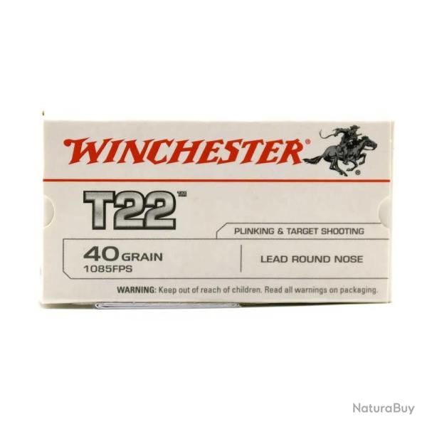 Boite de 50 balles polyvalentes 22LR 40grs T22 330m/s