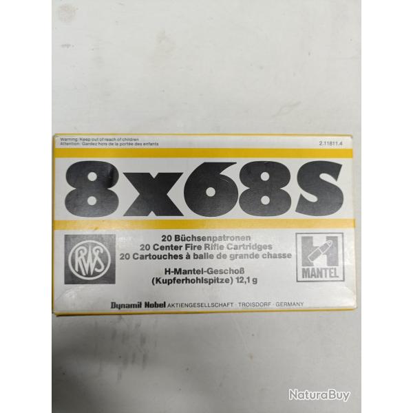 Lot 8 bo�tes 8x68S RWS H mantel
