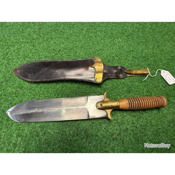 COUTEAU   DE "HOSPITAL CORPS"   KNIFE  FIRST  PATERN 1887  REPRODUCTION DE  1970  N� 1
