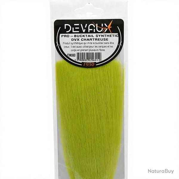 Pro bucktail synth�tique DEVAUX Chartreuse
