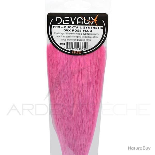 Pro bucktail synth�tique DEVAUX rose fluo