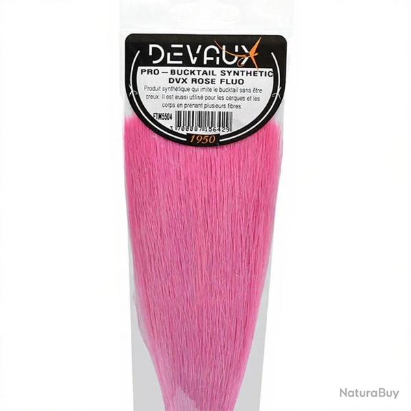 Pro bucktail synth�tique DEVAUX rose fluo