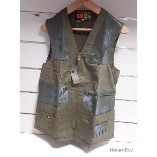 Gilet de chasse L'esquimau kaki taille 48
