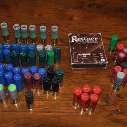 Lot de 65 cartouches colibre 12/70