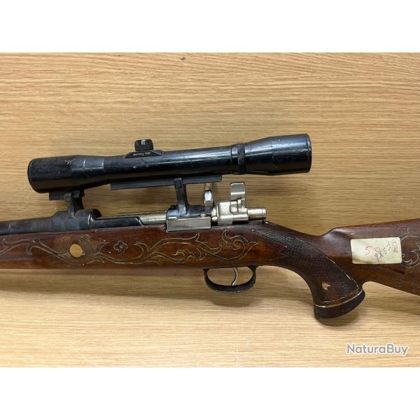 Carabine type Mauser 98 cal 8x57 IS et sa lunette en tr�s mauvais �tat  � 1� sans prix de r�serve !