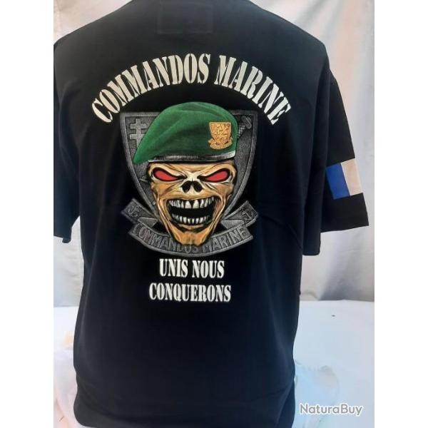 T-Shirt Commando Marine  " Unis nous conqu�rons "
