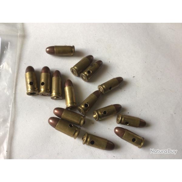 VENDU PAR LE-CUIRASSIER N�22 LOT DE 15 BALLES DE CALIBRE 7,65 MM NEUTRALISEES