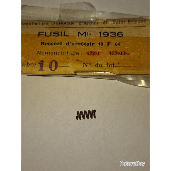 Mas 36 ressort d arretoir 10F64 NEUF vendu par poudrenoirepro
