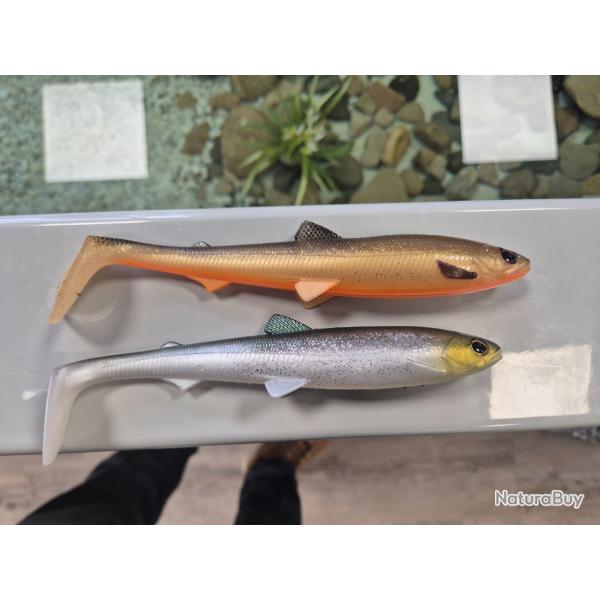 LOT DE 2 LEURRES SOUPLES - WESTIN -BULL TEEZ - 18 CM