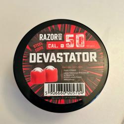 Bo&icirc;te de 60 x Billes RazorGun Steel Core Devastator Cal. .50