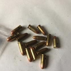 VENDU PAR LE-CUIRASSIER  N&deg;28 LOT DE 15 BALLES DE CALIBRE 7,65 MM NEUTRALISEES