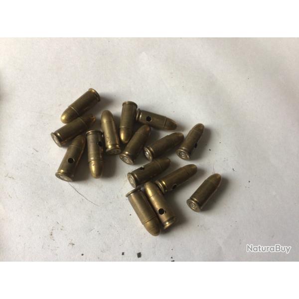 VENDU PAR LE-CUIRASSIER  N�27 LOT DE 15 BALLES DE CALIBRE 7,65 MM NEUTRALISEES