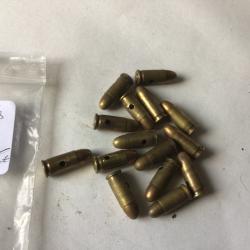 VENDU PAR LE-CUIRASSIER  N&deg;26 LOT DE 15 BALLES DE CALIBRE 7,65 MM NEUTRALISEES