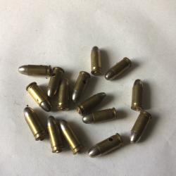VENDU PAR LE-CUIRASSIER  N&deg;25 LOT DE 15 BALLES DE CALIBRE 7,65 MM NEUTRALISEES