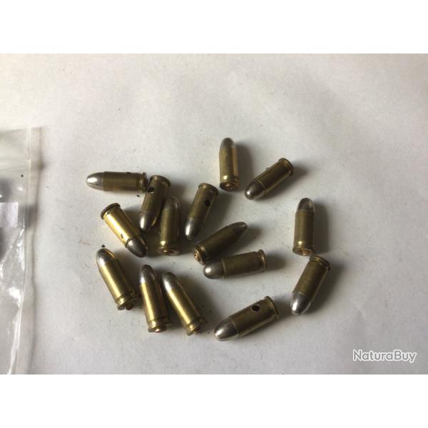 VENDU PAR LE-CUIRASSIER  N�25 LOT DE 15 BALLES DE CALIBRE 7,65 MM NEUTRALISEES