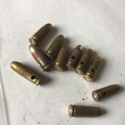 VENDU PAR LE-CUIRASSIER  N&deg;29 LOT DE 10 BALLES DE CALIBRE 7,65 MM NEUTRALISEES