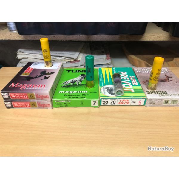 Lot de 5 boites cal 20