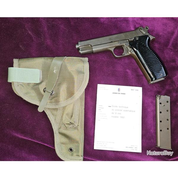 Pistolet MAS 1950 �prouv� CIP et SANS la fissure - 9x19 - FRANCE, Cat�gorie B
