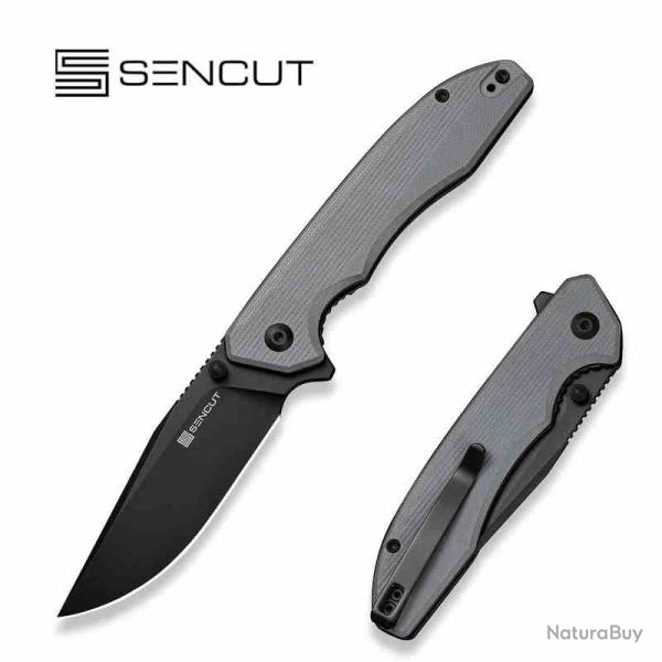 Couteau Pliant SENCUT Sylor Lame Acier D2 Manche G10 Gris Linerlock IKBS S250561