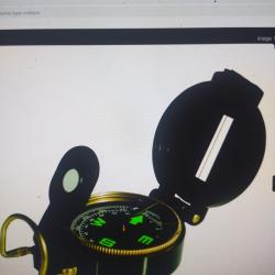 Boussole s&egrave;che type militaire