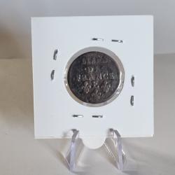 Liard de France 1656 E Louis XIV au buste juv&eacute;nile , Meung-sur-Loire