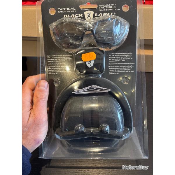 Kit Casque + lunette Browning neuf