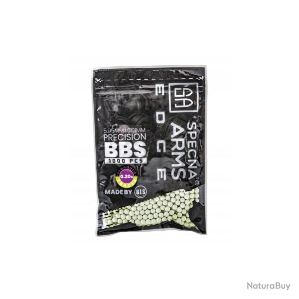 Billes de pr�cision Specna Arms EDGE(TM) Tracer 0.20g - 1000 pcs. - vert