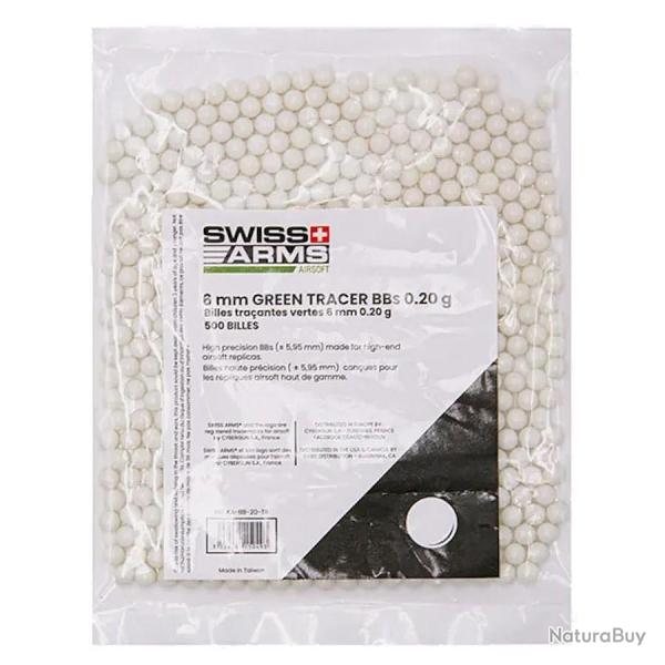 500 Billes airsoft 6mm BBS tracante 0,20gr phosphorescentes