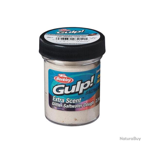 P�te BERKLEY Gulp! Dough saltwater Crust Off white gold glitter
