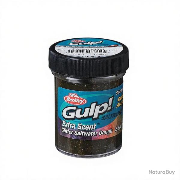 P�te BERKLEY Gulp! Dough saltwater Crust Dark brown silver glitter