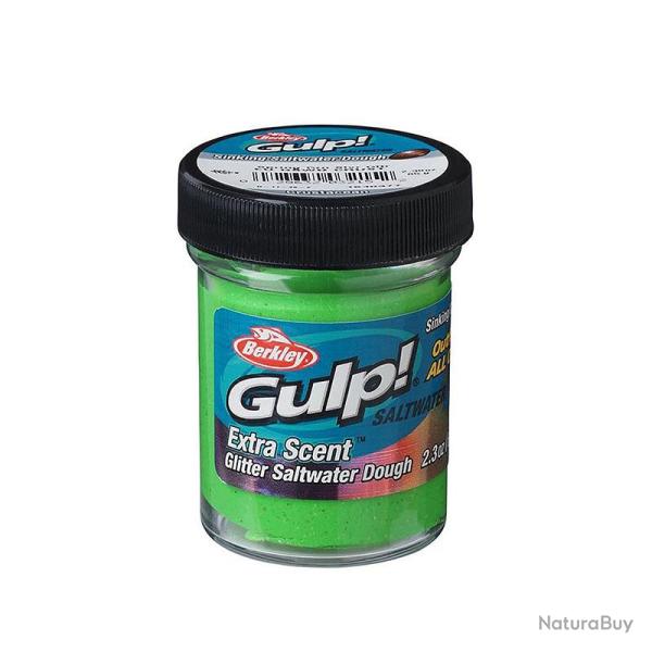 P�te BERKLEY Gulp! Dough saltwater Crust Spring green silver glitter