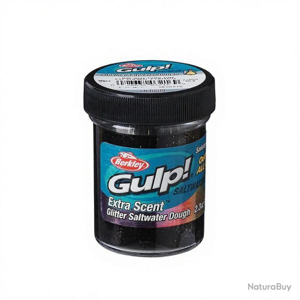 P�te BERKLEY Gulp! Dough saltwater Fishoil black silver glitter