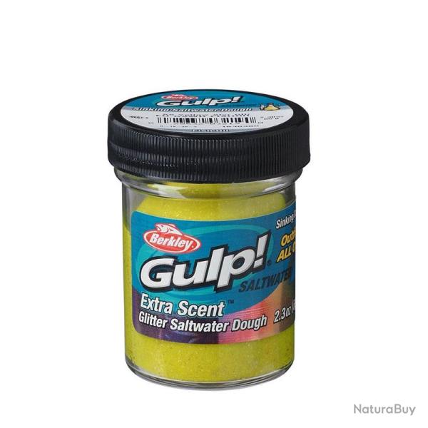 P�te BERKLEY Gulp! Dough saltwater Fishoil ss yellow silver glitter