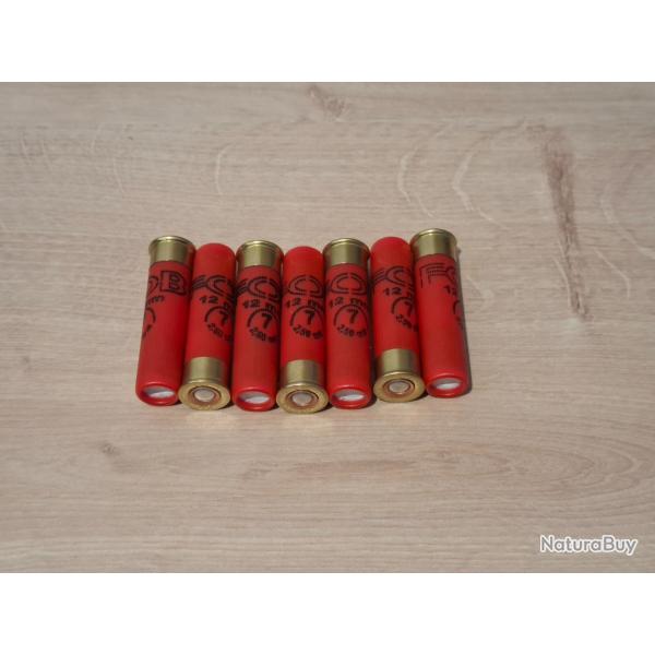 lot de 7 cartouches neuves FOB cal.36 (12mm)