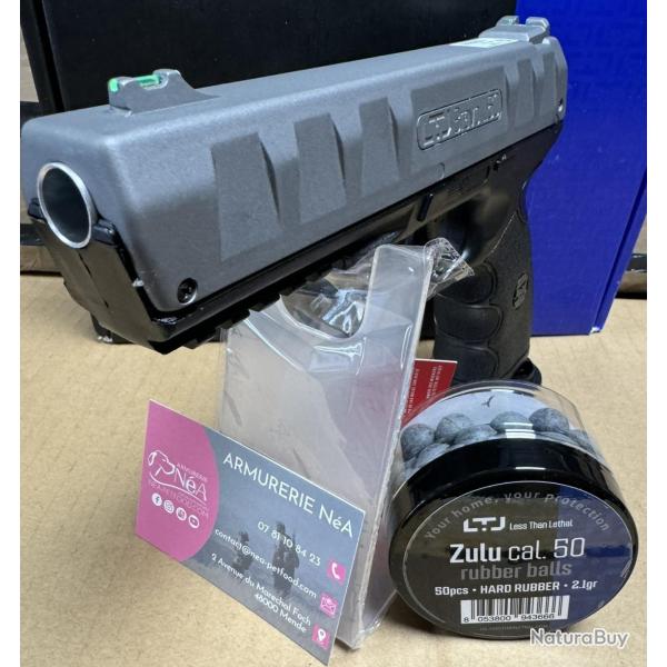 PISTOLET LTL BRAVO CO2 CAL50 le seul avec une culasse en m�tal 18J 1 boite de 10 cartouches