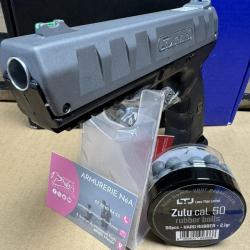 PISTOLET LTL BRAVO CO2 CAL50 le seul avec une culasse en m&eacute;tal 18J 3 boites de 10 cartouches