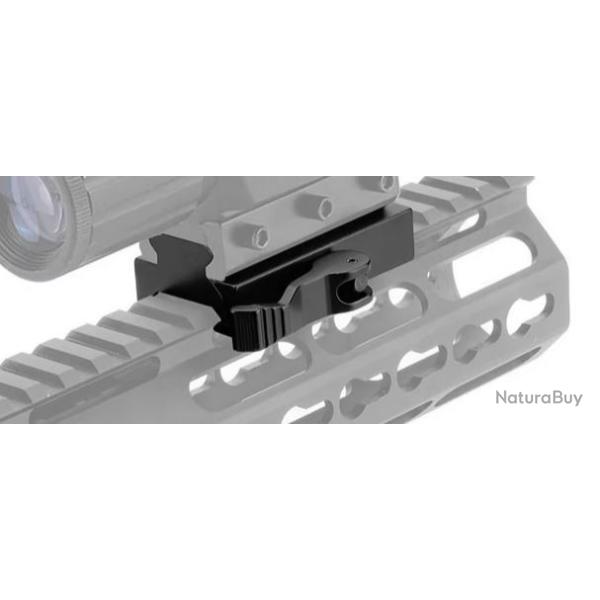 R�hausse de rail picatinny avec attache rapide