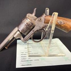 RARE REVOLVER GASSER L&Eacute;OPOLD syst&egrave;me GASSER cal.320