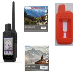 Garmin pack Alpha 300F + topographie Garmin V6-V7 1/4 de France + coque + verre tremp&eacute;