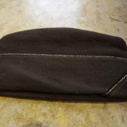 calot officier US Army gabardine Dark OD 51 (chocolat) ww2 passepoil noir or