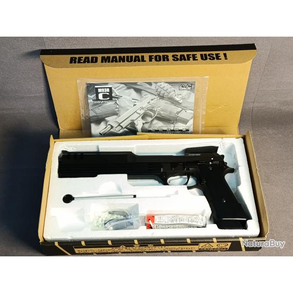 Robocop - KSC - Beretta M93R Auto-9 GBB Full Automatique (Version Heavy Weight) - Rare Import Japon