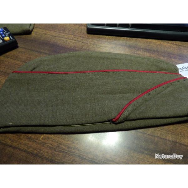 calot troupe US Army cap garisson 1941 field cap ww2  artillerie rouge
