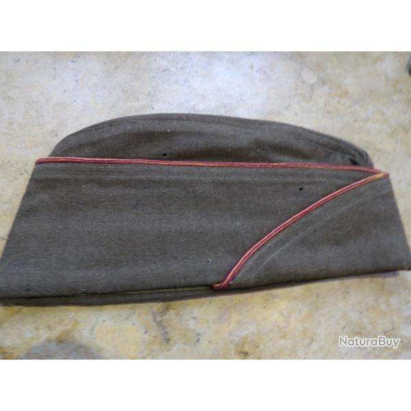 calot troupe US Army cap garisson 1941 field cap ww2 g�nie bicolore orange dor�
